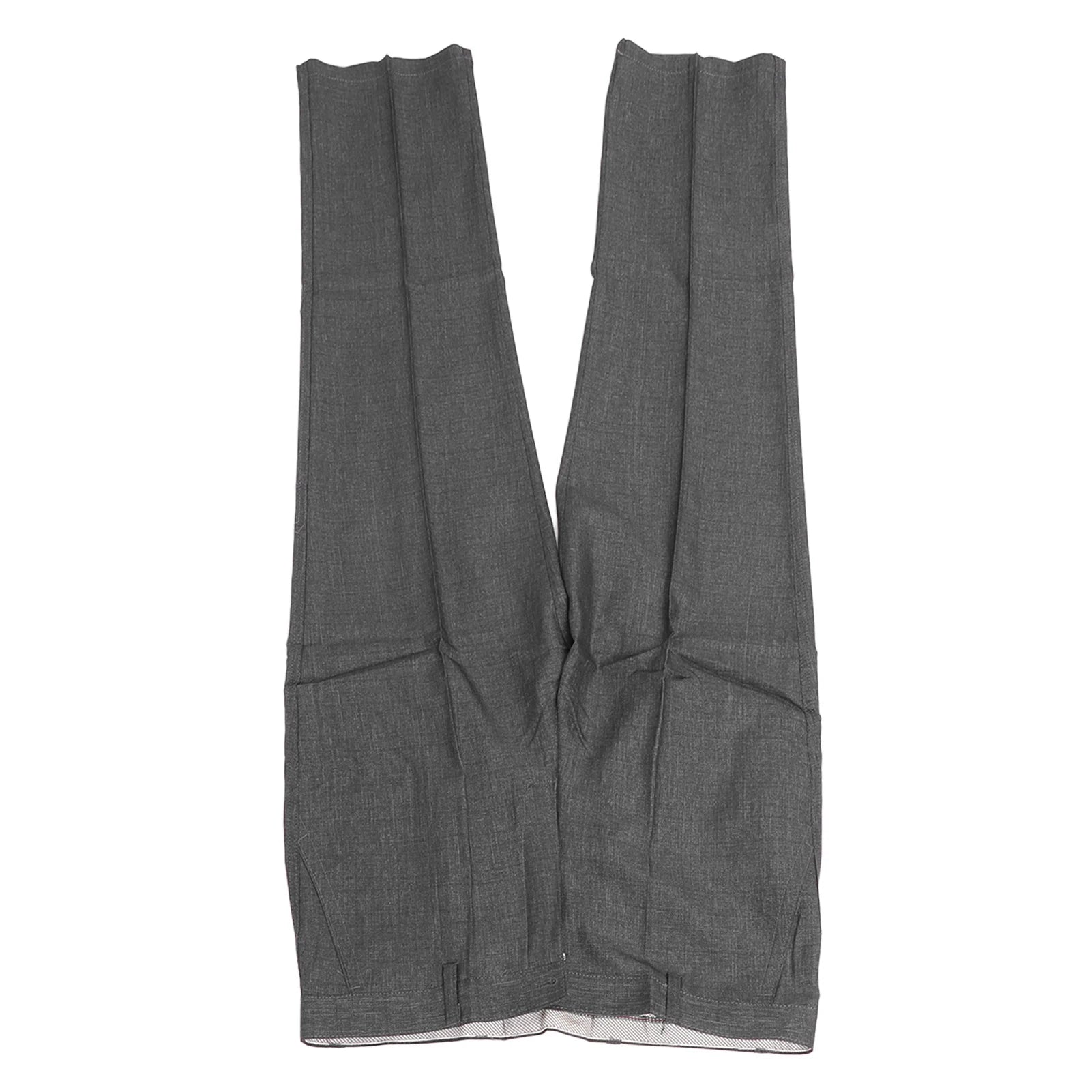 Pantalones de pierna recta para hombre, cintura elástica, holgados, pantalones de vestir largos informales con bolsillos laterales, pantalones casuales de pierna recta
