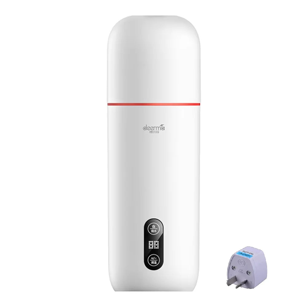 Botella de agua Deerma DEM-DR035 de 350 ml, taza de agua eléctrica portátil con control táctil, termo, hervidor de agua inteligente