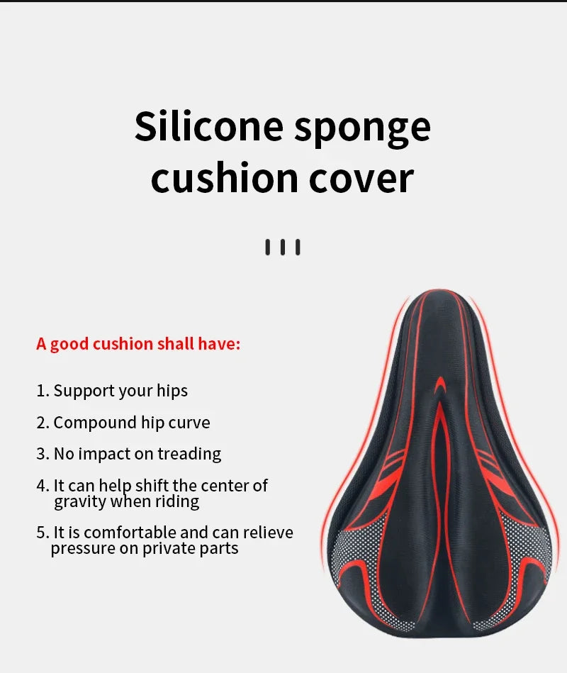 Sillín de bicicleta de GEL 3D para hombre y mujer, productos para bicicleta de montaña y carretera, accesorios, piezas de viaje de carbono para ciclismo