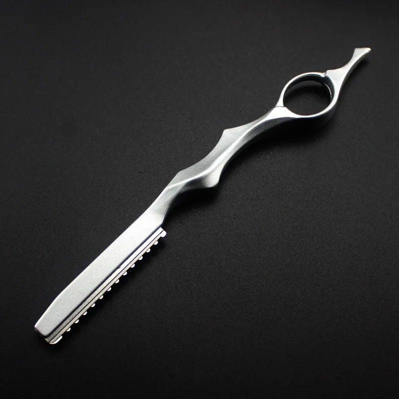 Navaja de Aluminio para Adelgazar el Cabello, Cuchilla de Corte Profesional, Afilada, para Barbería, Herramientas de Salón