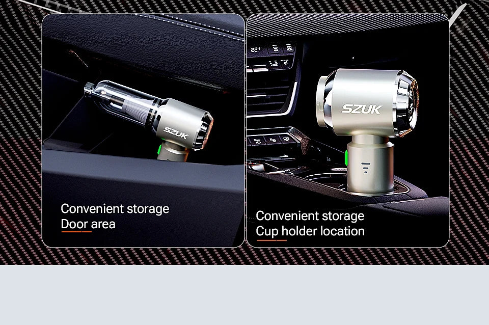 SZUK C012MAX aspiradora de coche, Mini máquina de limpieza de succión fuerte, soplador portátil inalámbrico, electrodomésticos