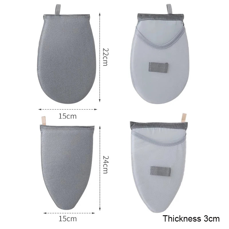 Tabla de planchar lavable, Mini guantes antiescaldaduras, cubierta de almohadilla de hierro, tabla de planchar resistente al calor y a las manchas para tienda de ropa