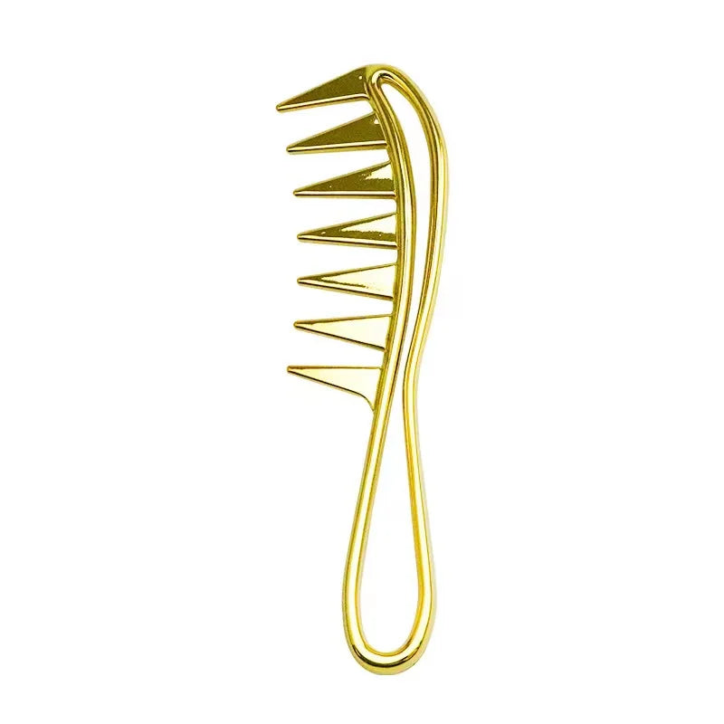 Peine con cabeza de aceite Retro de dientes anchos antiestáticos, peine con zona para estilizar el cabello, peine para desenredar el cabello rizado, herramienta de peluquería para hombres y mujeres