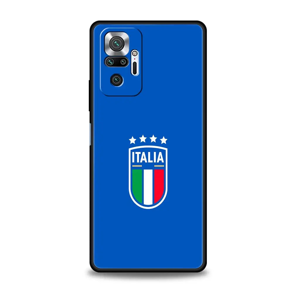 Funda de teléfono con bandera de Italia para Xiaomi Redmi Note 13, 12, 5G, 11, 10 Pro Plus, 4G, 9S, 8, 7, 9T, 13C, 12C, 10C, 9C, 9A, funda de silicona suave
