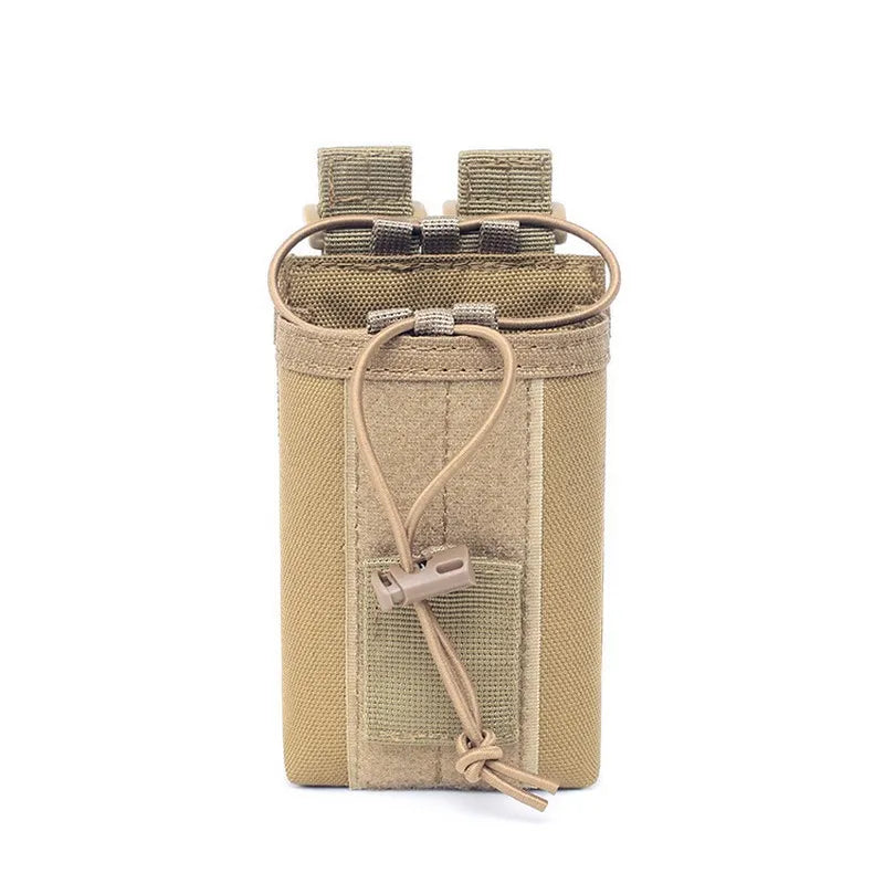 Bolsa para Talkie 1000D para caza al aire libre, bolsa táctica deportiva Molle de nailon para Radio, soporte para Walkie Talkie, bolsillo para revista Mag