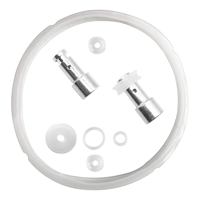 Juego de flotadores y sellado de junta de silicona transparente, juego de repuesto de olla a presión Universal para cocinas a presión de 5/6 cuartos