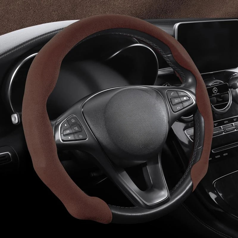 Protector ultrafino para volante de coche de gamuza estilo tarjeta, versión universal dinámica y de moda