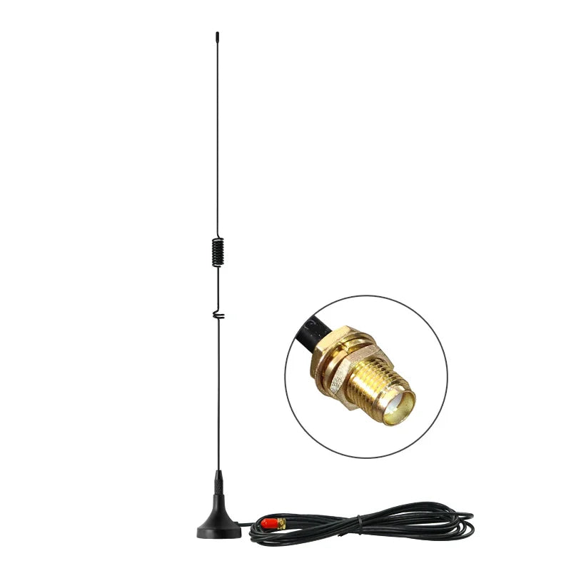 NAGOYA UT-106UV Antena de radioaficionado para automóvil Baofeng UV5R UV Antena de base magnética VHF UHF de doble banda