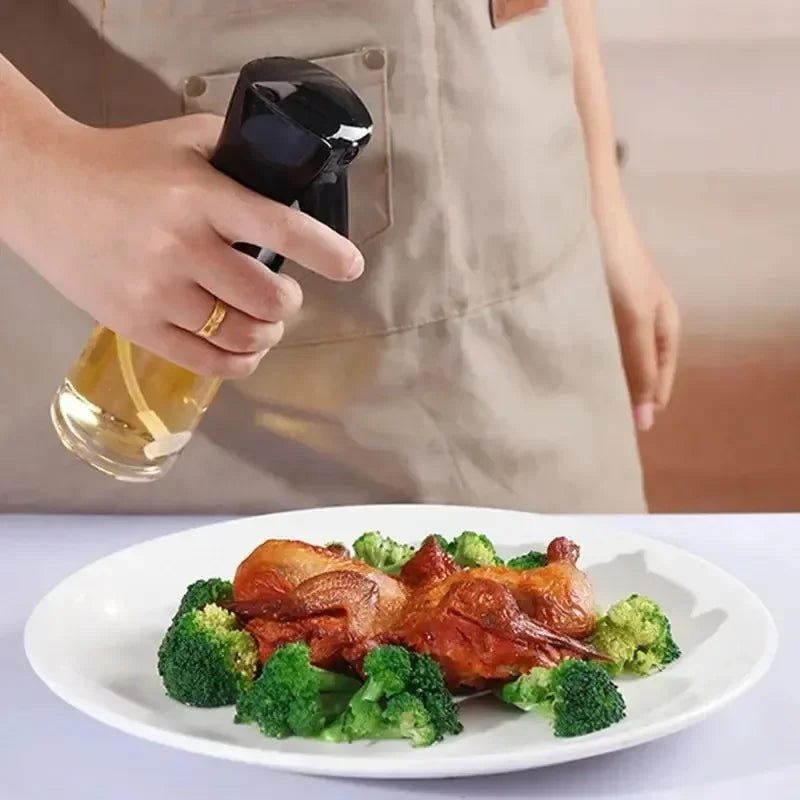 Spray de aceite para cocinar, botella dispensadora de aceite de oliva, pulverizador, niebla, vinagre de aceite de calidad alimentaria reutilizable, botella pulverizadora, accesorios de cocina