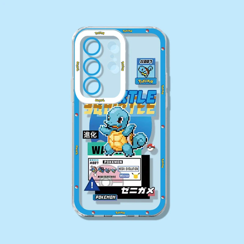 P-Pokemon Pikachu Eevee Pokedex - Funda para teléfono Samsung Galaxy S26 Ultra S25 Edge S23 S22 S24 S21 FE Plus A57 A37 A07 A17 5G