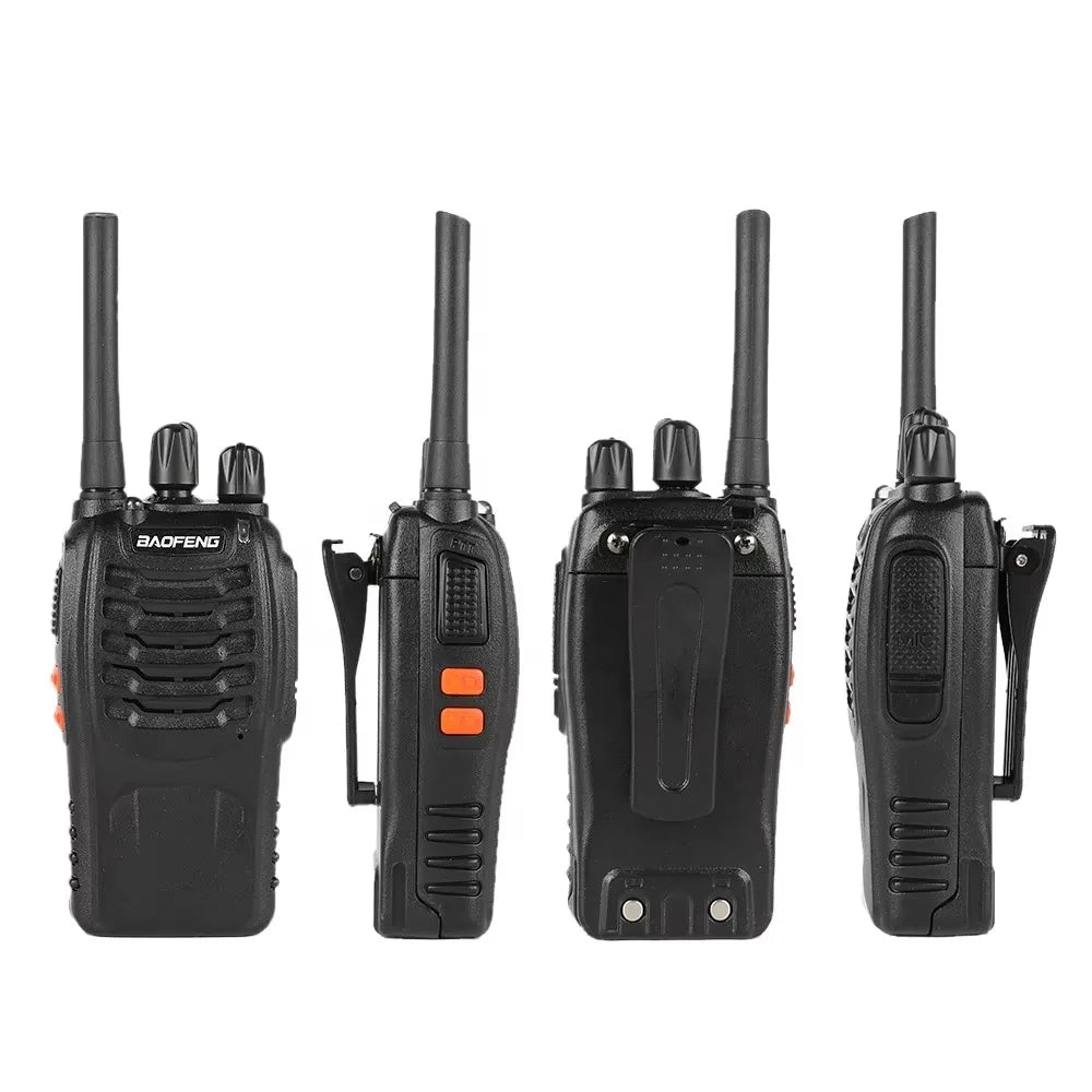 Fabricante de 2/4/6/10 unidades BF 88E Baofeng original de 5W, walkie-talkie para comunicación de larga distancia, ultra larga duración en espera, ideal para viajes por carretera
