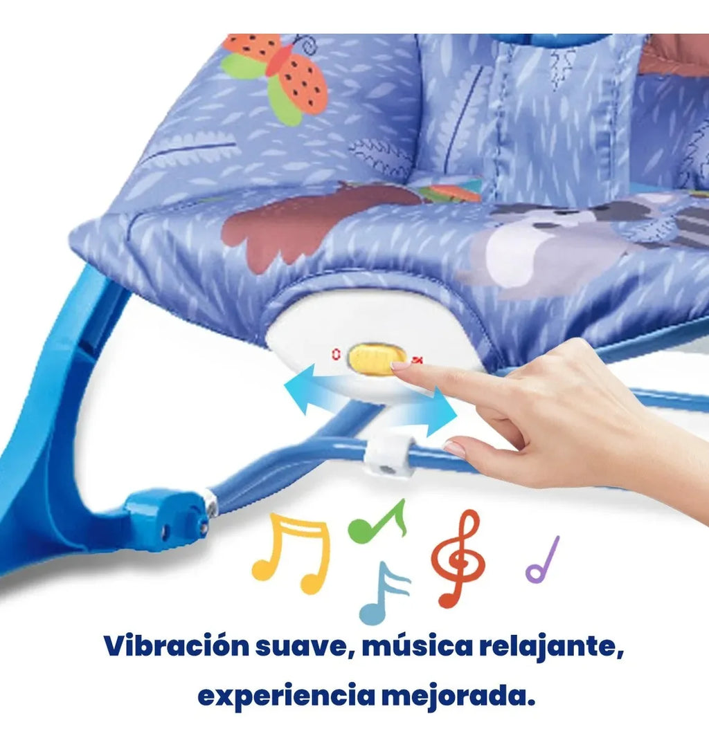 Mecedora de bebé, juguete eléctrico para bebé, música relajante, reclinable para persuadir al bebé, artefacto
