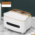 Caja de almacenamiento para mando a distancia 3 en 1, caja de pañuelos con compartimento de almacenamiento, caja de almacenamiento para mesita de noche, estuche para gafas