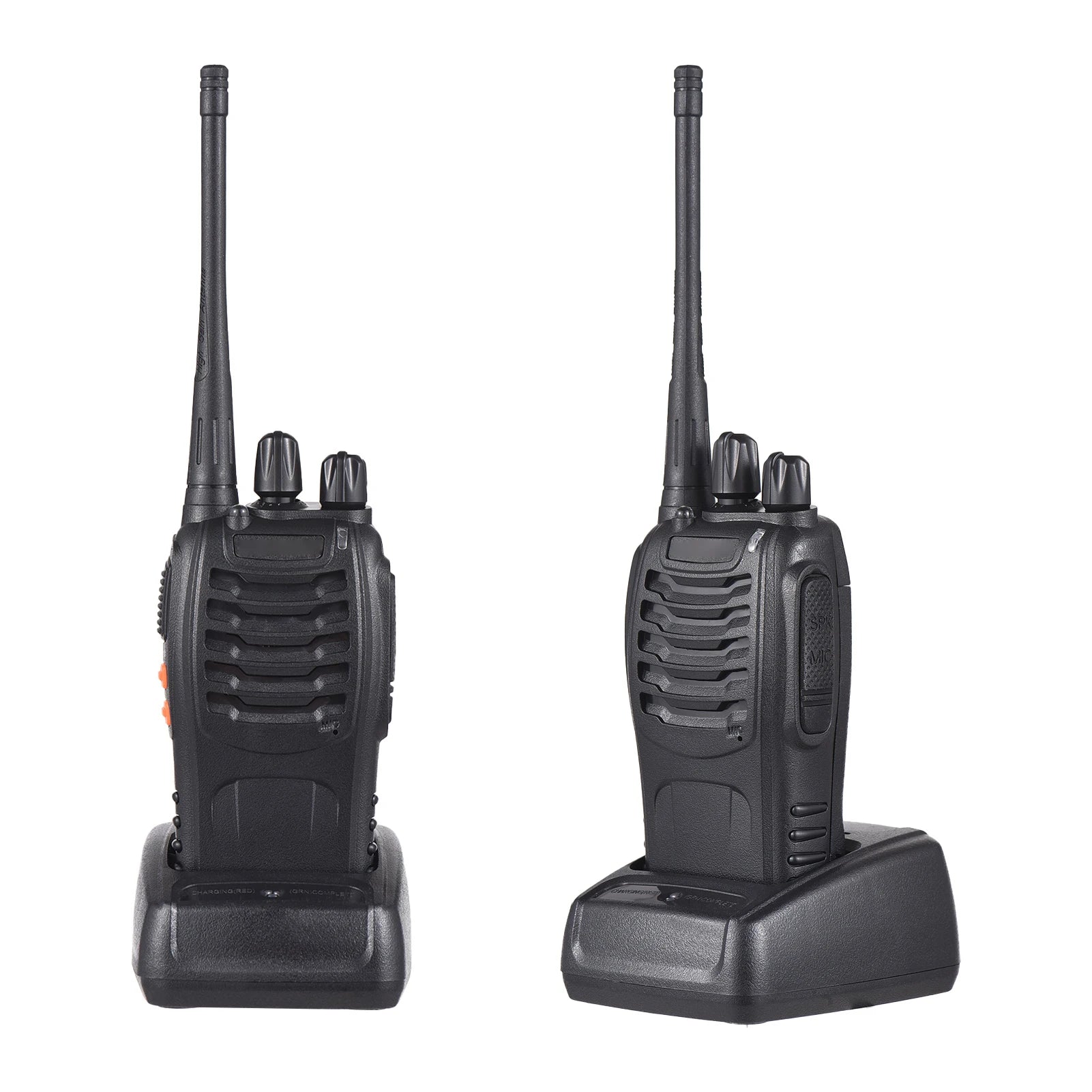 Walkie Talkies de BF-888s, 2 paquetes, Radios bidireccionales de largo alcance recargables a prueba de agua con auriculares, transceptor portátil de mano