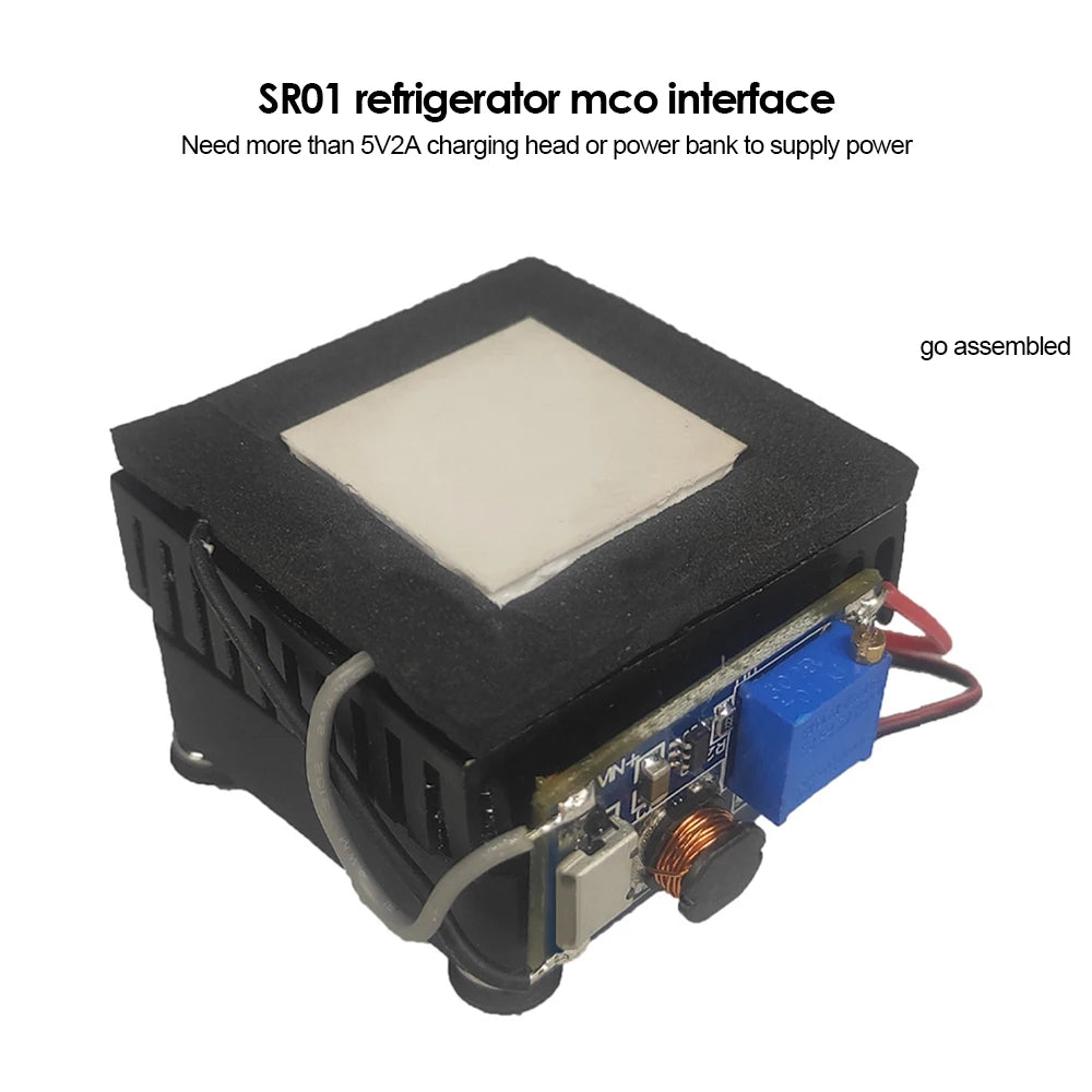 SR-01 5V DIY enfriador de radiador de teléfono móvil placa de refrigeración Semiconductor tableta silenciosa artefacto de disipación de calor de ordenador