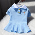 Lindos vestidos polo para perros pequeños y niñas, falda para cachorros con dobladillo plisado, disfraz de verano, ropa para perros de primavera y verano, ropa para mascotas