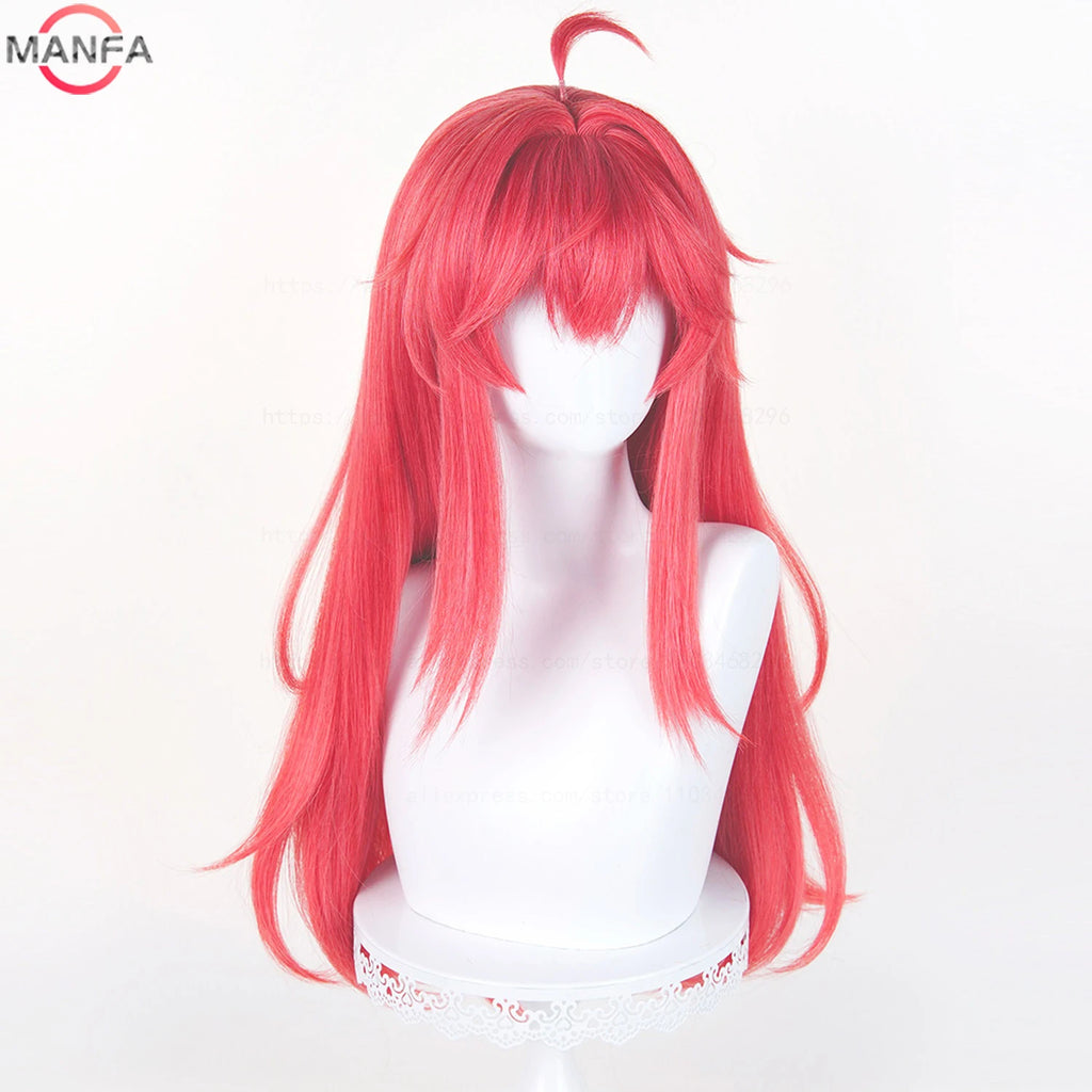Peluca de cosplay Nanally Coluccis, pelucas sintéticas resistentes al calor para anime + gorro para peluca