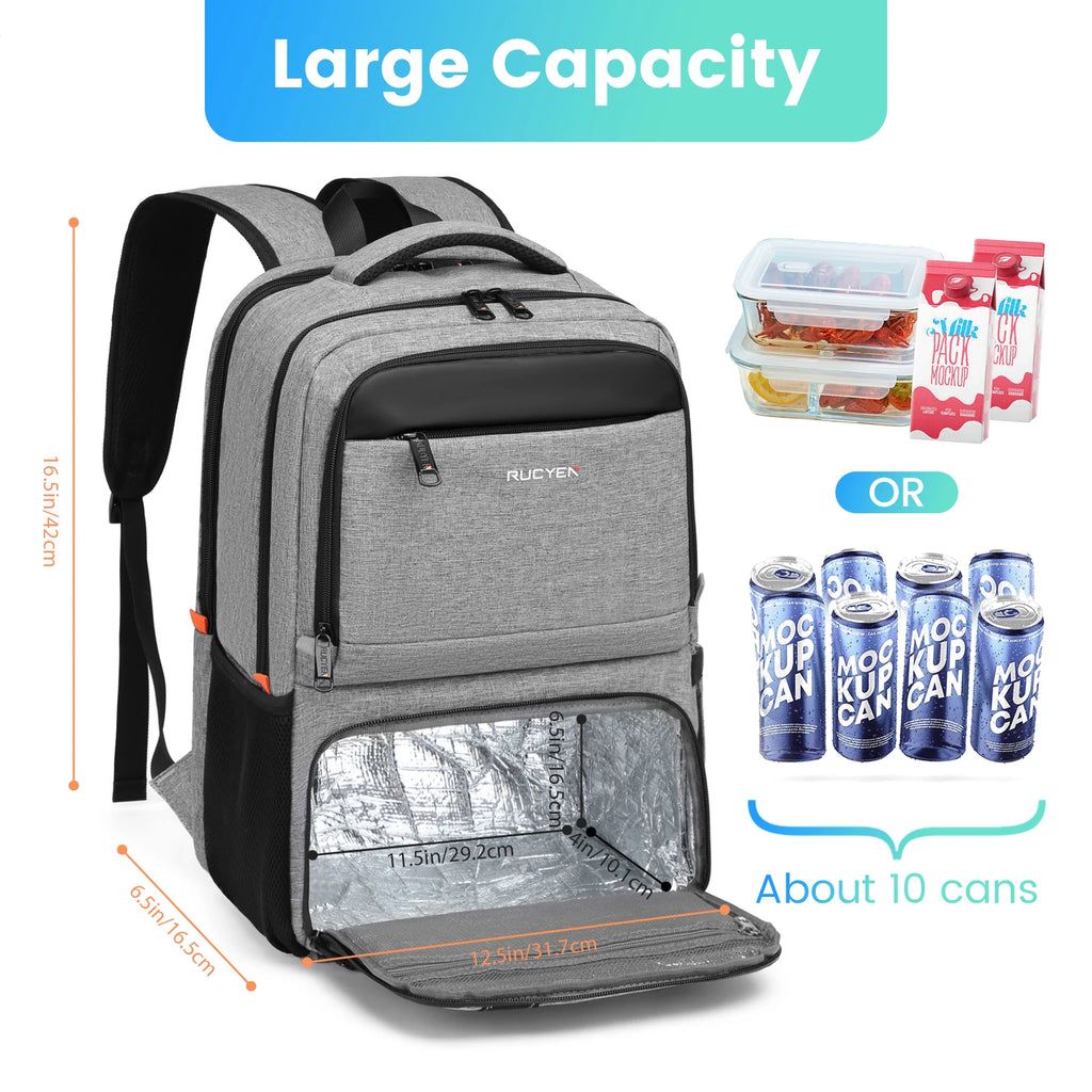 Mochila para el almuerzo, bolsa de Picnic con aislamiento, bolsa de viaje multifuncional, gran capacidad, Picnic al aire libre, Camping, mochila impermeable