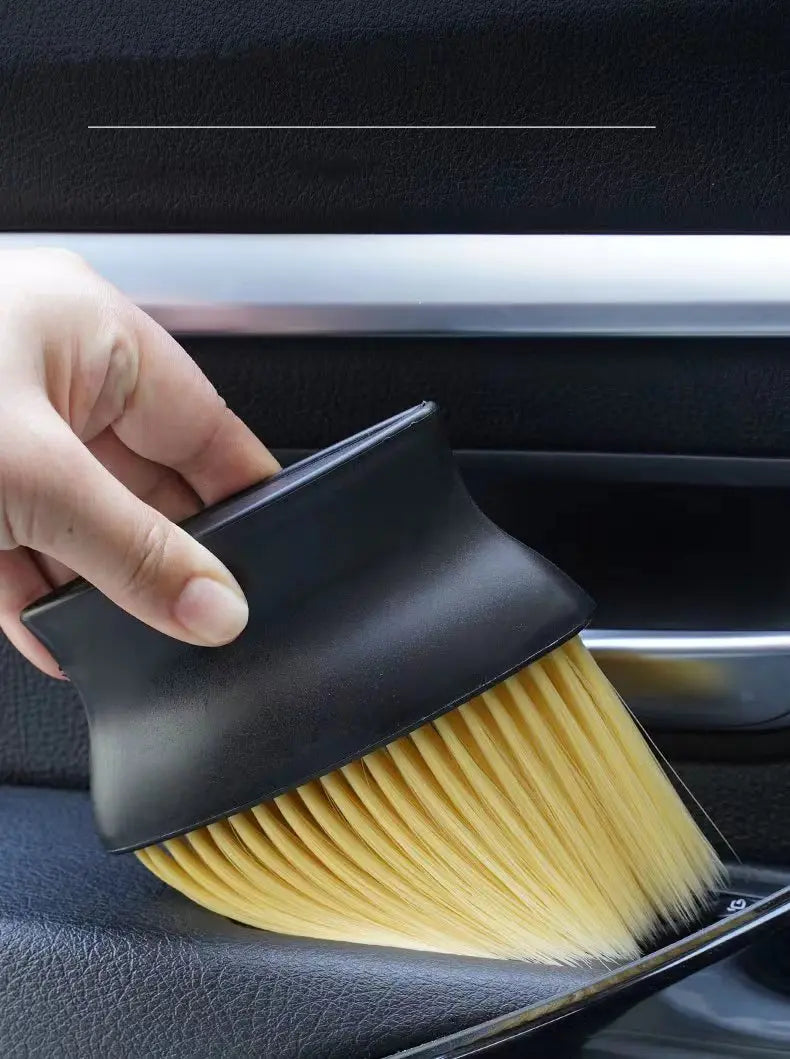 Cepillo suave para barrer el interior del coche, herramienta de lavado de coches, artefacto, espacio interior del coche, cepillo para polvo, cepillo de limpieza de salida de aire