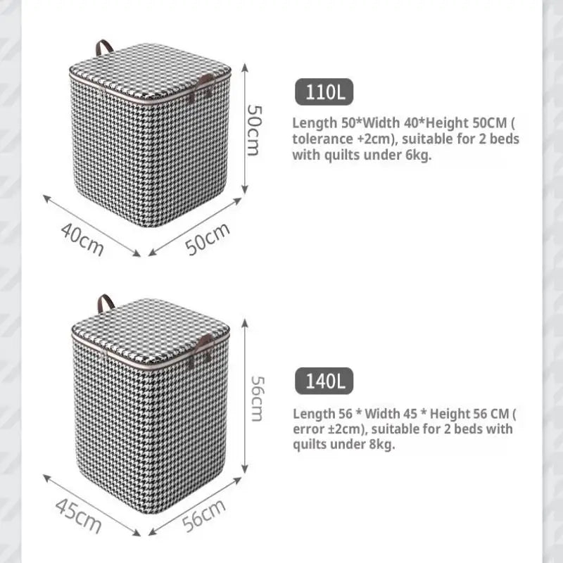 Caja de almacenamiento de ropa de gran tamaño con cubierta, cesta de lavandería grande, bolsa organizadora para bebé, plegable