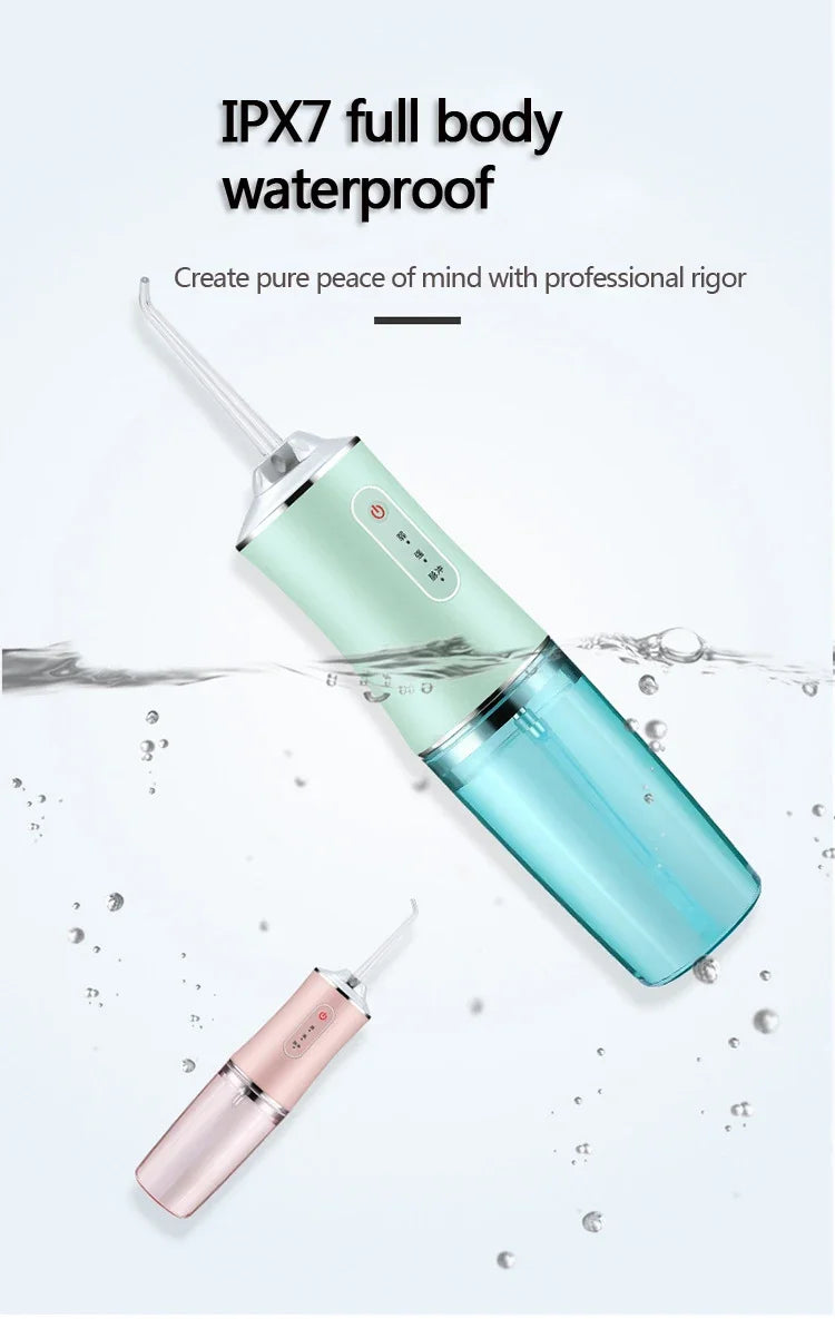 Irrigador Oral, aparato de hilo Dental con chorro de agua, hilo dental para odontología, lavadora bucal, herramientas de limpieza para blanqueamiento Dental