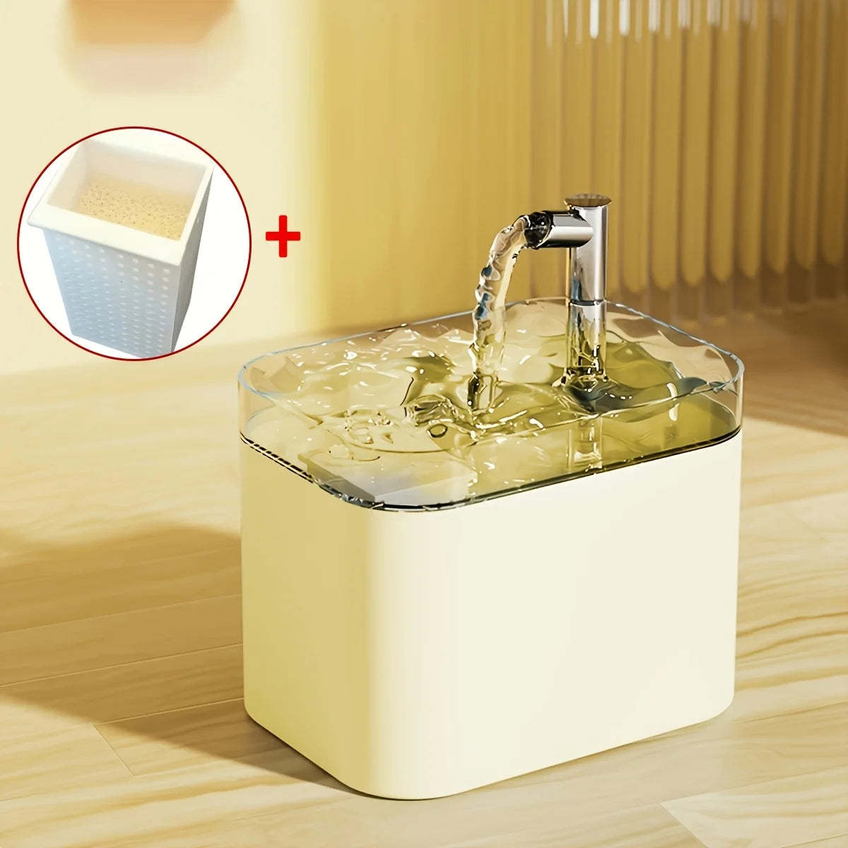 Dispensador de Agua Automático para Gatos de 1.5L, Dispensador de Agua con Flujo Circulante, Bebedero de Agua para Gatos y Perros, Tazón de Agua, Tazón de Alimentación