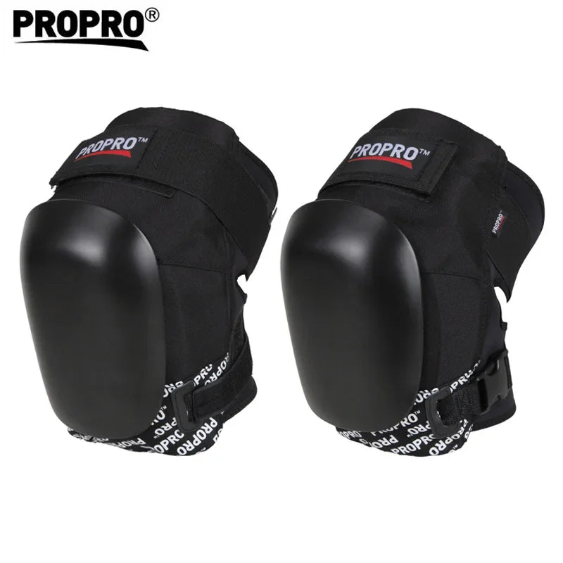 Rodillera para monopatín y esquí profesional, 2 uds., gruesa, para Snowboard, patinaje sobre ruedas, rodillera para deportes al aire libre, equipo protector para ciclismo