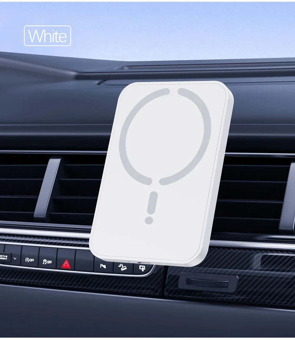Cargador Inalámbrico Magnético para Coche, Soporte para Teléfono con Salida de Aire para iPhone 17 16 15 14 13 12 Pro Max, Estación de Carga Rápida Inalámbrica para Coche