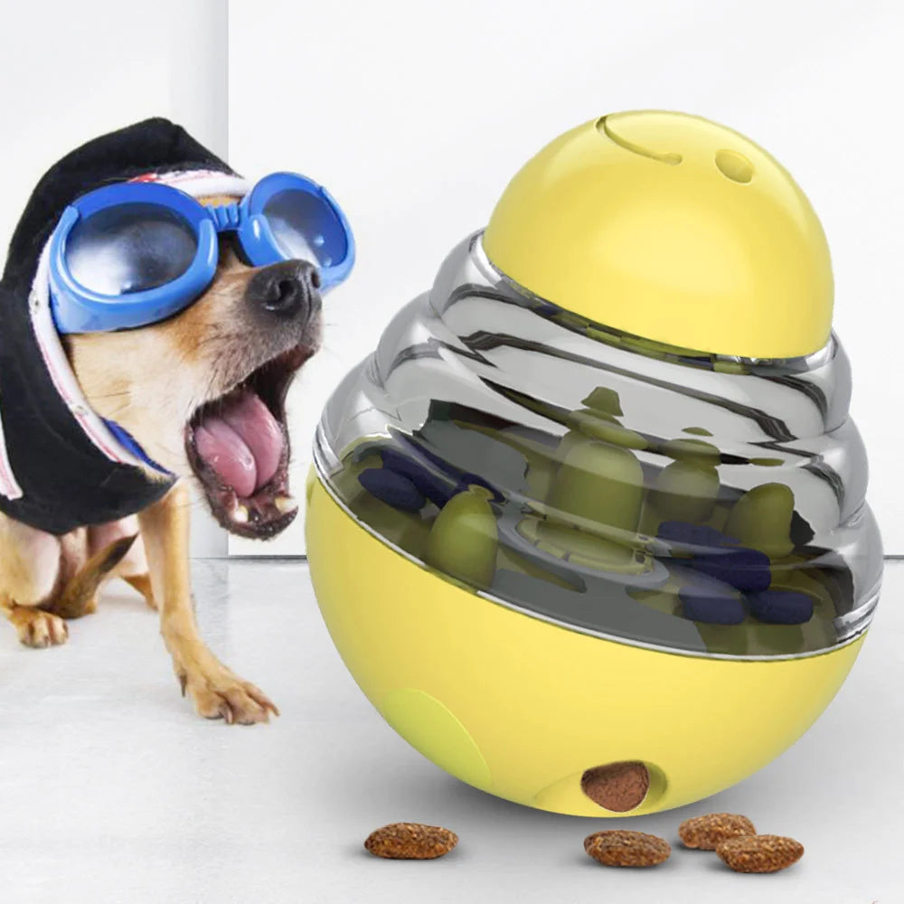 Juguete Dispensador de Comida para Perros, Tipo Rompecabezas, con Bola Antiderrames, Alimentador Lento