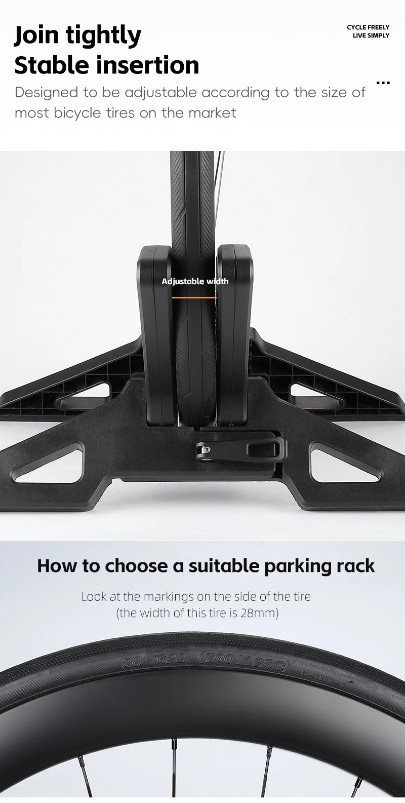 WEST BIKING-estante de estacionamiento para bicicleta, soporte Universal ajustable para bicicleta de montaña y carretera, soporte de estacionamiento para almacenamiento de bicicletas en interiores, accesorios para ciclismo
