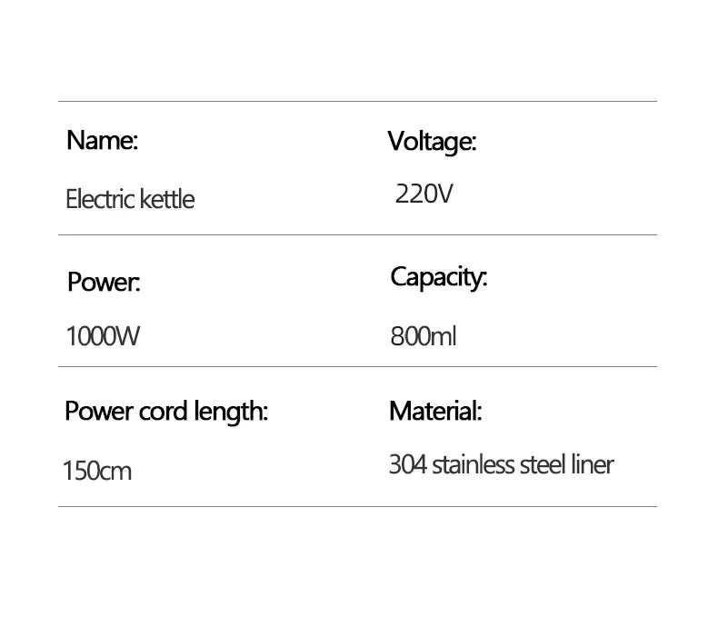 Hervidor Eléctrico de Cuello de Cisne de 800ml, Cafetera para Preparación Manual, Termo, Tetera de Acero Inoxidable 304, Jarra de Agua Inteligente con Control de Temperatura