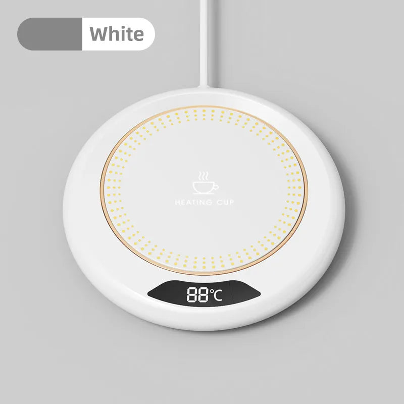 Posavasos de calefacción termostática USB, posavasos de calefacción para el hogar, ajuste de 3 velocidades, temperatura constante de 55 grados, 1 ud.