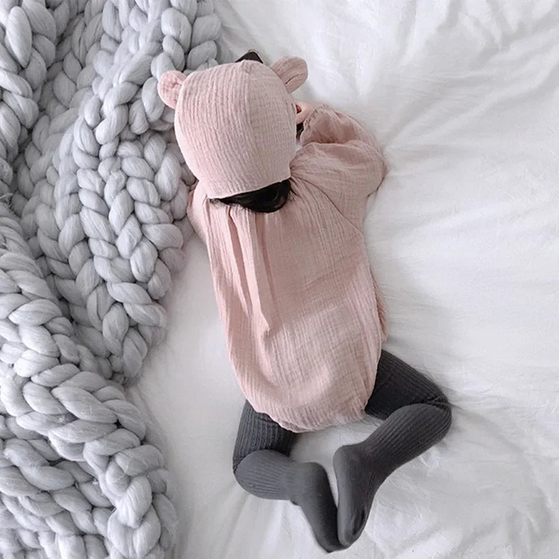 Body para bebé recién nacido con sombrero, ropa de algodón orgánico de manga larga para niña y niño, disfraces de fotografía, ropa para niña y niño
