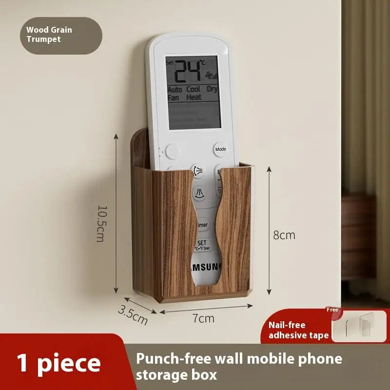 Estuche de carga para teléfono móvil montado en la pared sin perforaciones, 2 tamaños, soporte pegada, Base de Control remoto, soporte para estante de almacenamiento para baño
