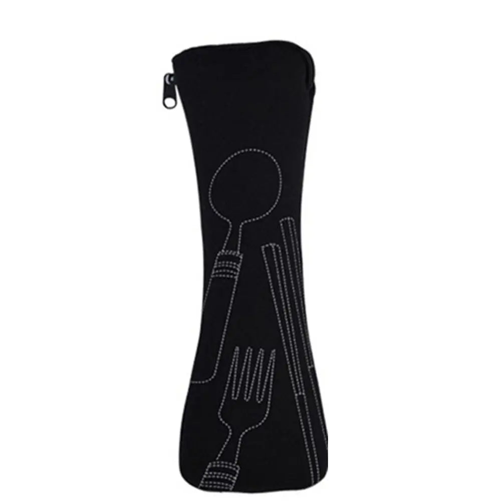 Bolsa de vajilla de embalaje de viaje, alta calidad, portátil, sin vajilla, bolsas para cubiertos, Picnic, tenedor, cuchara, estuche para vajilla