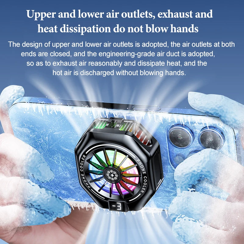 Enfriador Black Shark para teléfono celular, ventilador de refrigeración móvil, ventilador para juegos, accesorios de refrigeración para teléfono, enfriador portátil para juegos de teléfono