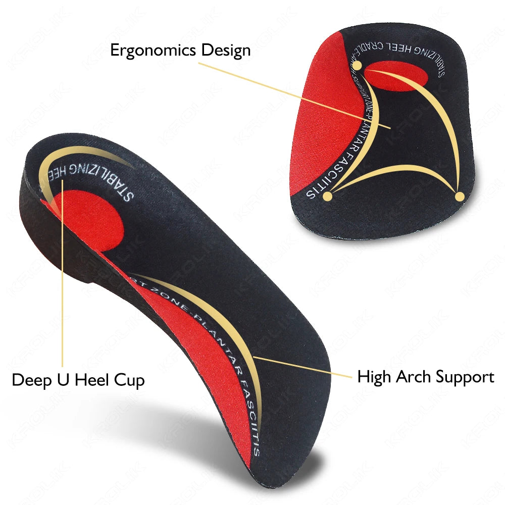 Plantillas de soporte para arco del pie plano severo para zapatos, insertos ortopédicos para hombres y mujeres, suelas para zapatos ortopédicos, dolor en el talón, fascitis Plantar