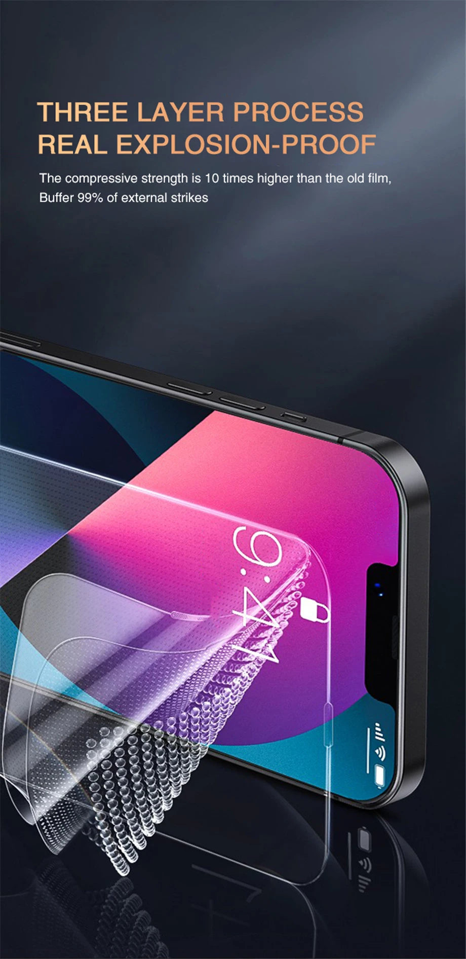 2 unidades de protector de pantalla antiespía de cubierta completa para iPhone 11 12 13 14 PRO MAX 6 7 8 Plus XS X XR de vidrio templado de privacidad