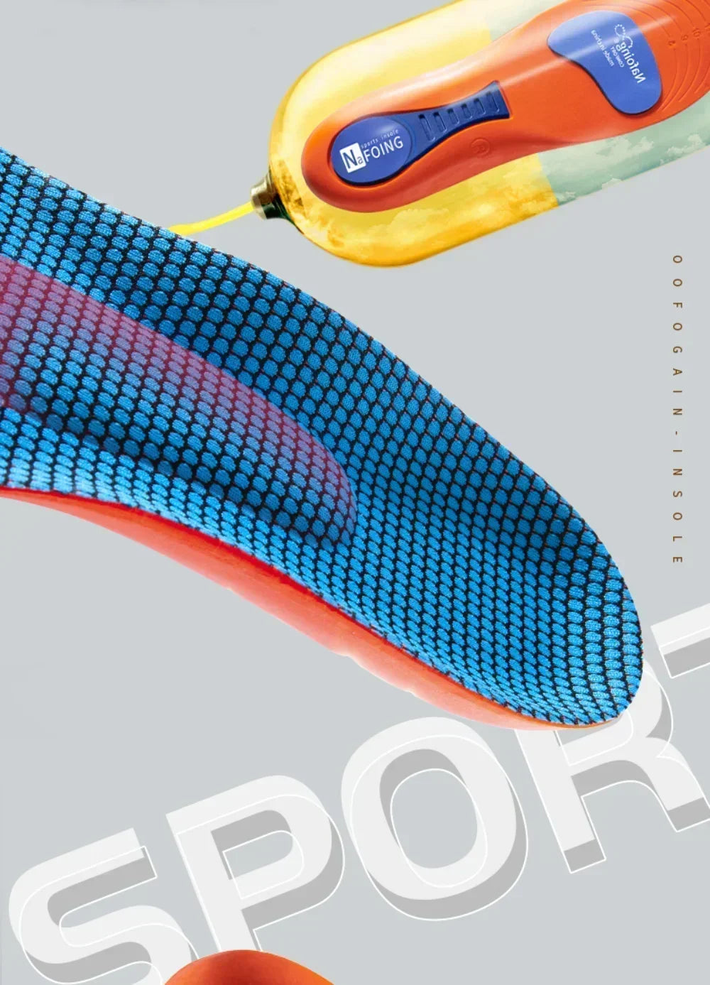 Plantilla ortopédica deportiva con absorción de impactos, suela elástica, inserciones transpirables para zapatos, plantillas ortopédicas para hombre y mujer, Amagi