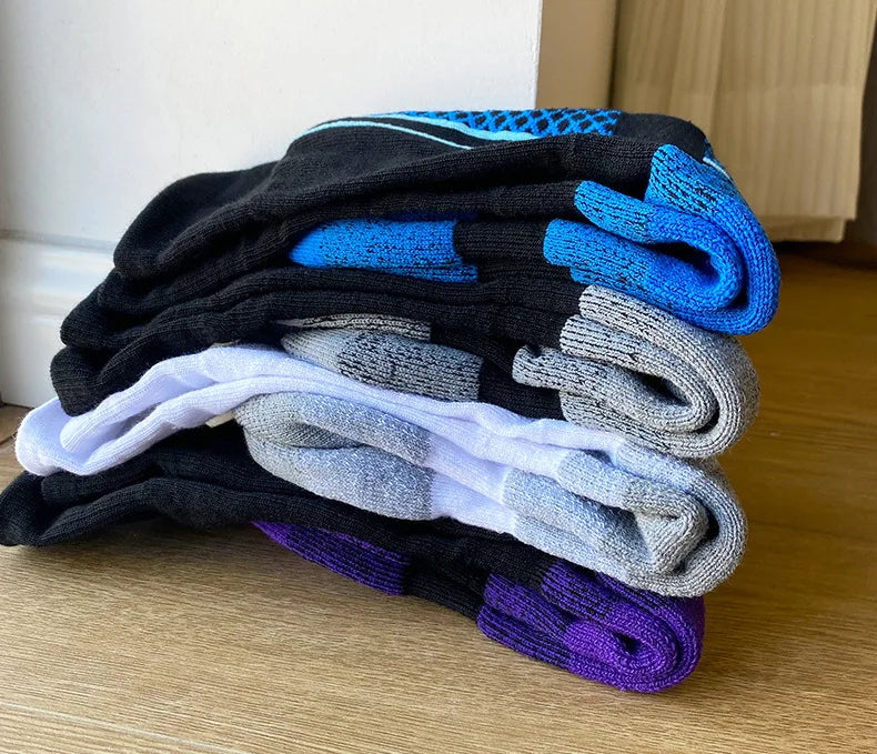 Calcetines de esquí profesionales para niños, calcetines de nieve gruesos, cálidos para otoño e invierno, calcetines de toalla para senderismo al aire libre para adultos