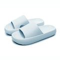 Zapatillas de nube con plataforma gruesa para mujer, sandalias deslizantes con almohada de suela blanda Eva para interior del hogar, chanclas de playa antideslizantes de verano 2025