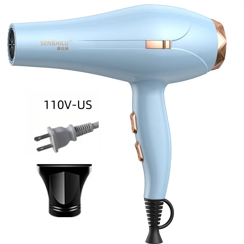 Secador de Pelo de Secado Rápido en 11 Segundos con Núcleo de Cobre Puro, Cuidado del Cabello con Iones Negativos y Luz Azul de Alta Velocidad, Secador de Pelo Profesional para el Hogar
