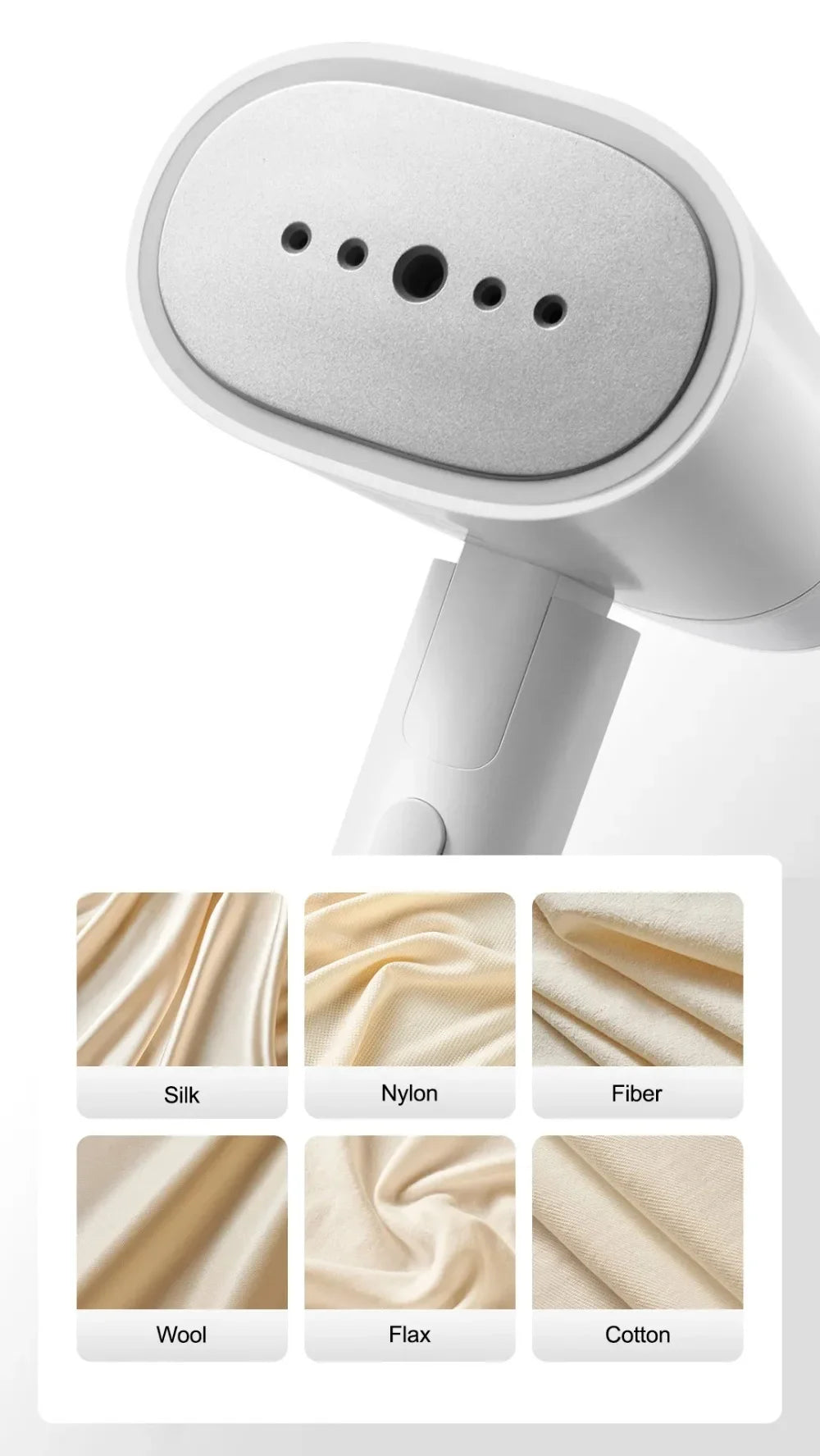 Xiaomi Mijia-vaporizador de ropa portátil, 2 planchas, limpiador a vapor eléctrico, portátil, plegable, eliminación de ácaros, máquina de planchar para ropa