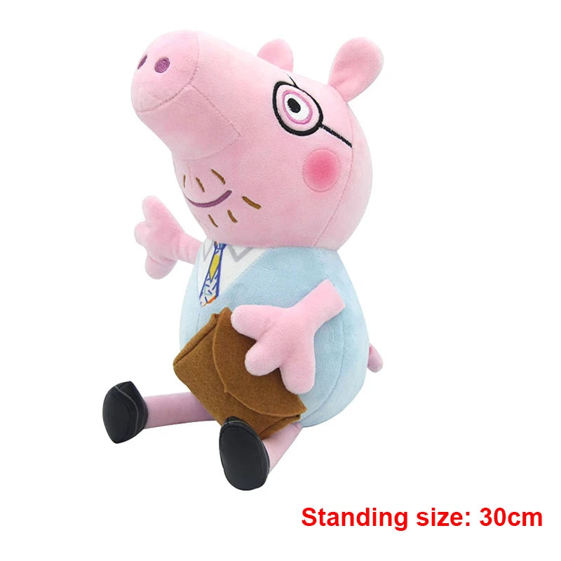 30cm Original Peppa Pig juguetes de peluche George Eddie Bear Mr dinosaurio figura de Anime juguetes de peluche niños juguete de regalo de Navidad