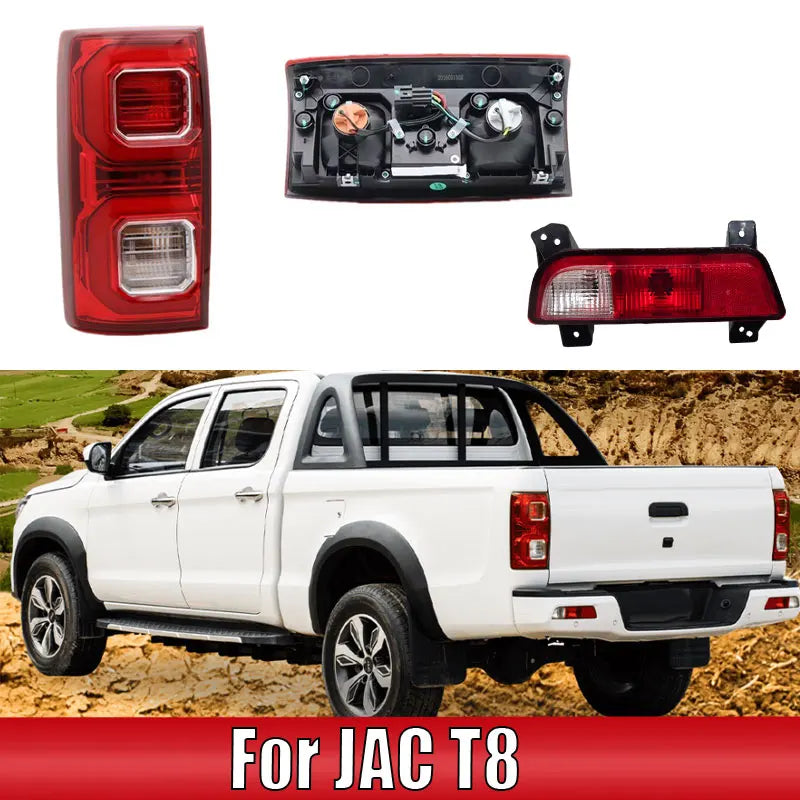 Conjunto de luz de parachoques trasero automático para camioneta JAC T8, luz trasera de coche, luz de freno de advertencia, luces de conducción, lámpara antiniebla trasera, lámpara de señal