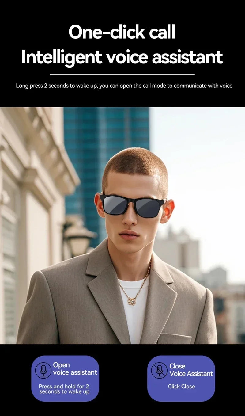 Lentes Inteligentes con IA Lenovo 2026, Nuevas, con Control Táctil 8K, Grabación de Fotos y Vídeos, Traductor, Asistente de Voz, Bluetooth, Inalámbricas