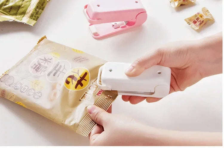 Mini máquina de sellado de bolsas de calor, sellador de paquetes, bolsas térmicas de plástico, cierre de bolsas de alimentos, sellador portátil, sellador térmico de embalaje de alimentos