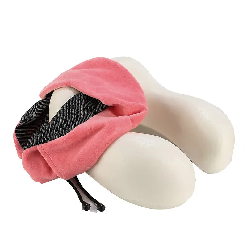 Almohadas de espuma viscoelástica en forma de U para el cuello, almohada de viaje suave, almohada de masaje para el cuello, almohada de avión para dormir, ropa de cama para el cuidado de la salud Cervical