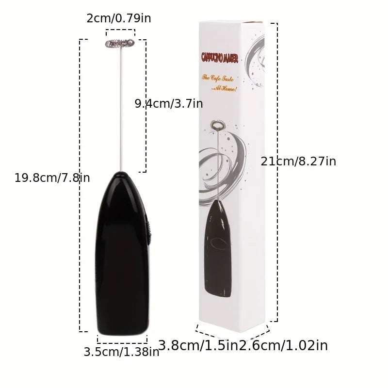 Batidor de huevos eléctrico de mano, Mini Espumador de leche con batería, mezclador de bebidas y café, Espumador de leche, herramientas de cocina