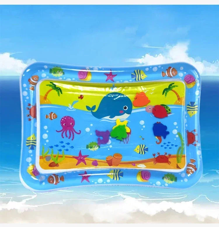Estera de juego de agua para bebé, cojín inflable de PVC para tiempo de barriga infantil, almohadilla de agua para niños, juguetes de actividades de desarrollo de educación temprana